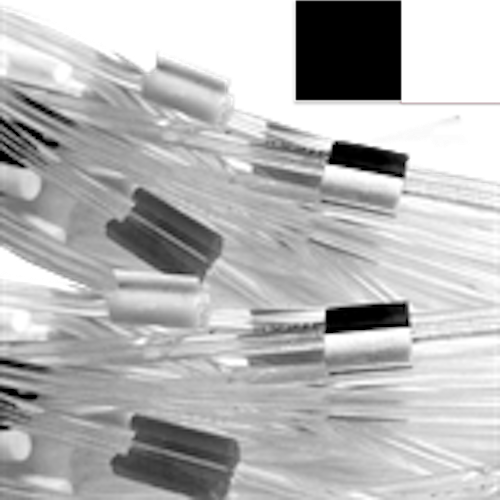 [4062-4125F] Flared 2-Stop Standard PVC Pump Tubing, blk-wht, 3.18 mm, 12 Pack 