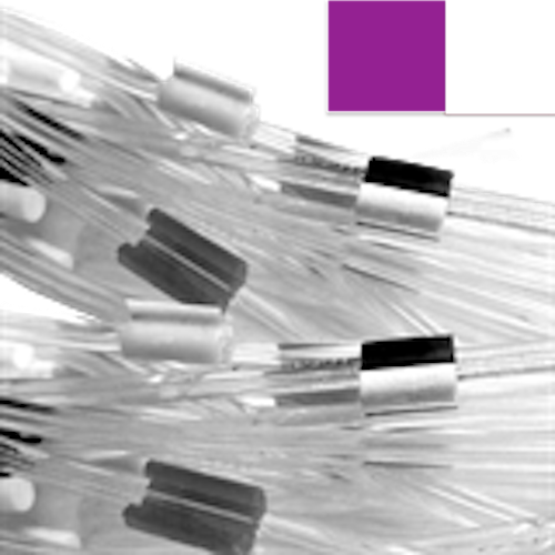 [4062-4109F] Flared 2-Stop Standard PVC Pump Tubing, pur-wht, 2.79 mm, 12 Pack 
