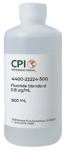 [4400-22224-500] Fluoride Standard 0.8 µg/mL, 500 mL
