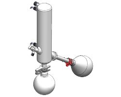[4700-900173] Glassware set: Vertical coiled condenser, 1000ml evaporating flask NS 24/40 and 1000ml receiving flask KS 35/20