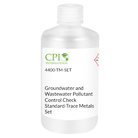 [4400-TM-SET] Groundwater and Wastewater Pollutant Control Check Standard Trace Metals Set, 3 x 100 mL