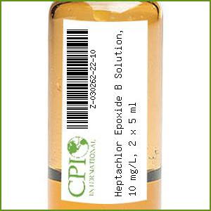 [Z-030262-22-10] Heptachlor Epoxide B Solution, 10 mg/L, 2 x 5 ml