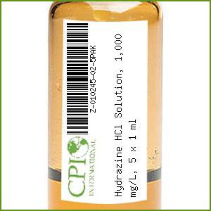 [Z-010245-02-5PAK] Hydrazine HCl Solution, 1,000 mg/L, 5 x 1 mL