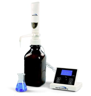 [4093-120105] iFlow Motorized LCD Digital Bottle Top Dispenser, 0.1-99.9ml, 110-240V, 50/60Hz, US Plug