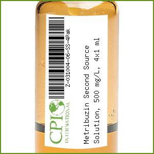 [Z-031004-06-SS-4Pak] Metribuzin Second Source Solution, 500 mg/L, 4x1 ml