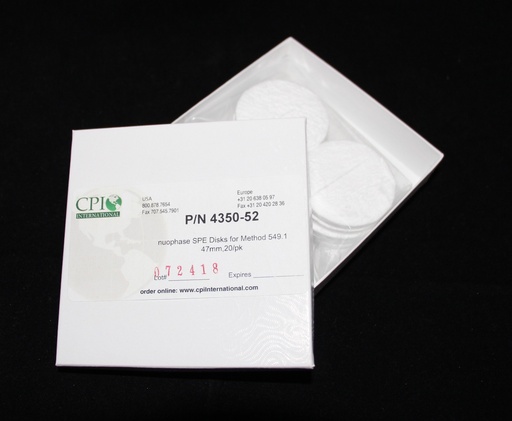 [4350-52] NuPhase™ SPE Disks for Method 549.1 47mm, 20/pk